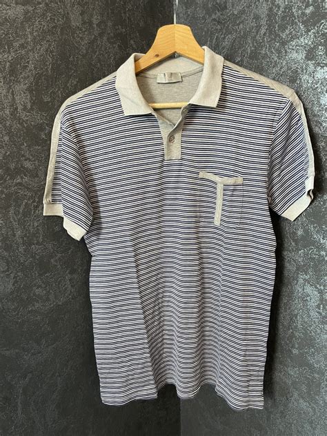 dior homme striped polo